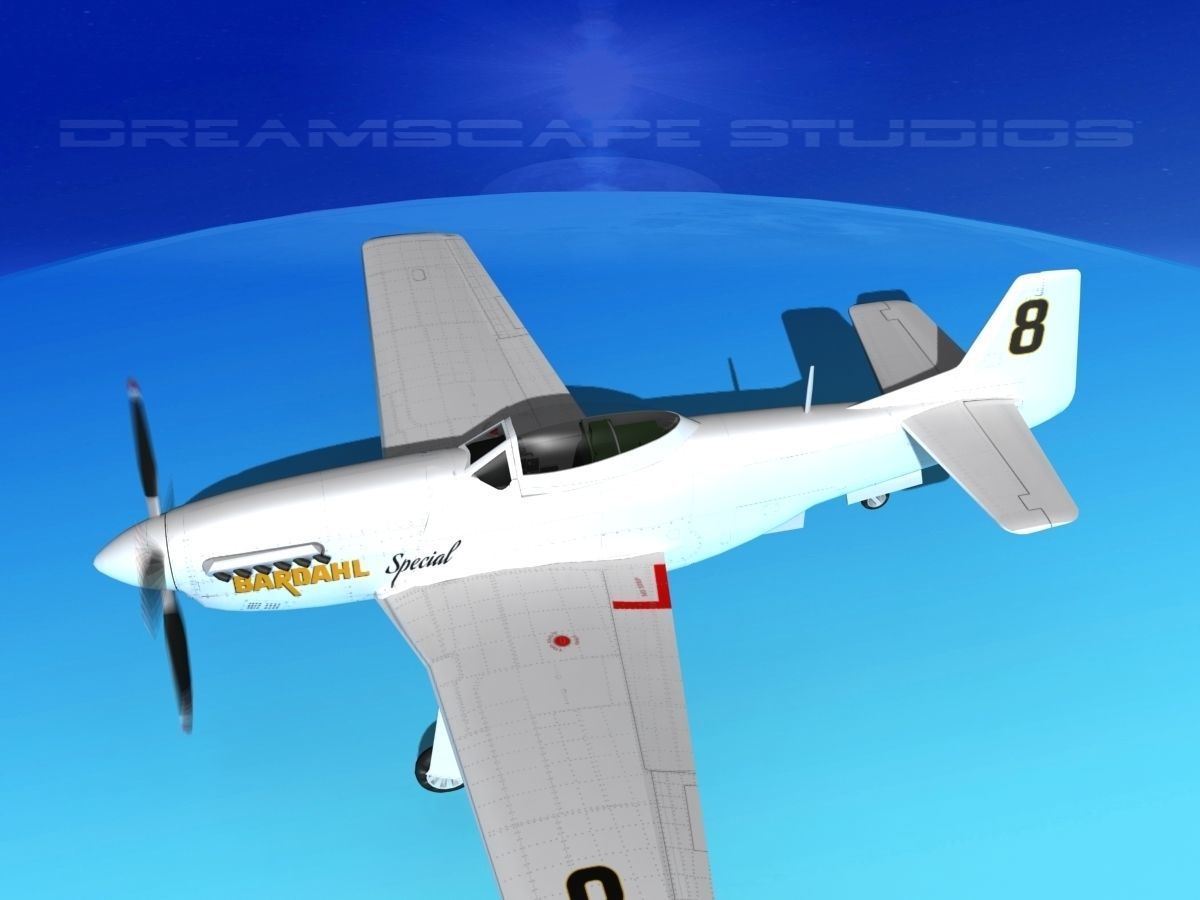 P-51 Mustang Sport BARDAHL 3D model_11