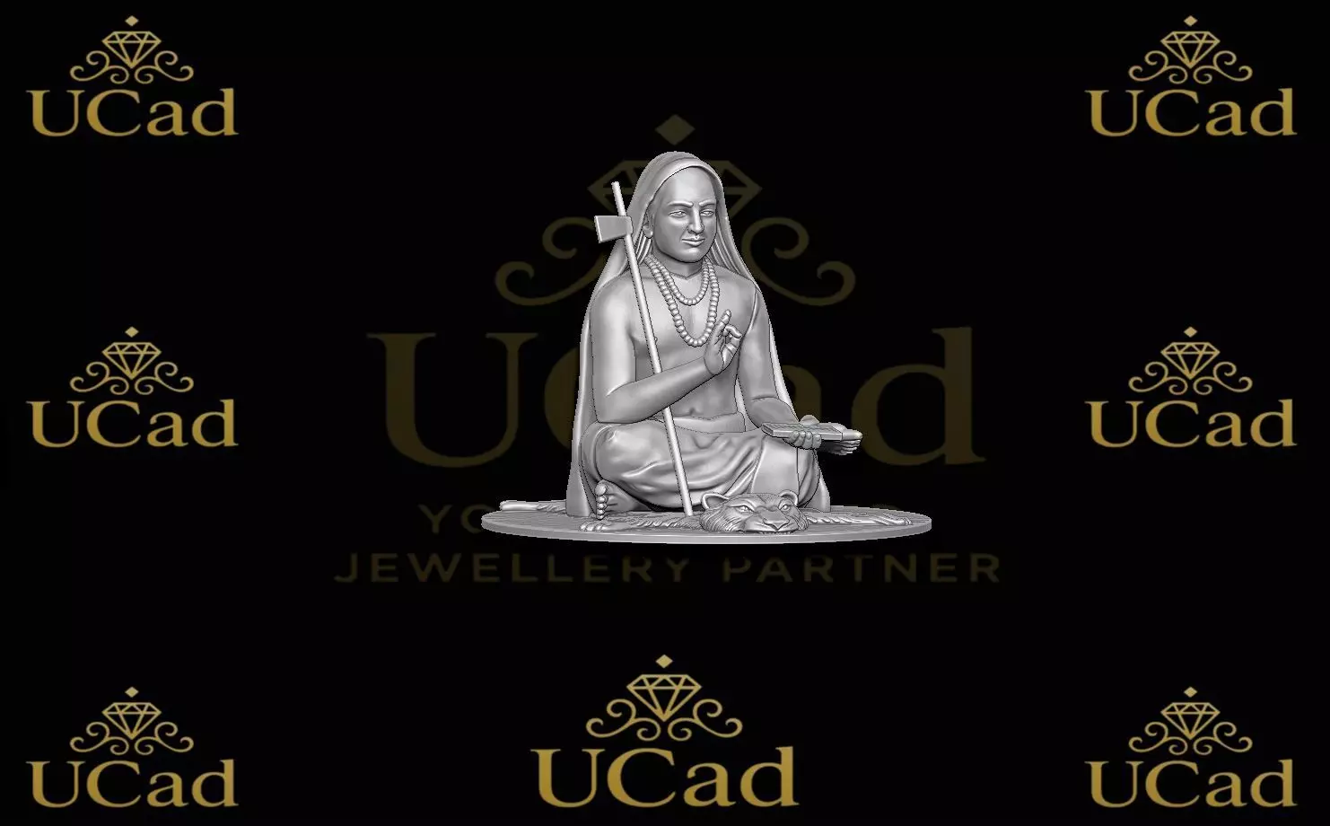 Adi Shankaracharya 3D print model