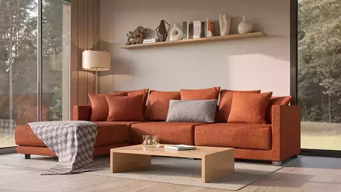 Modern Living Room 3D model