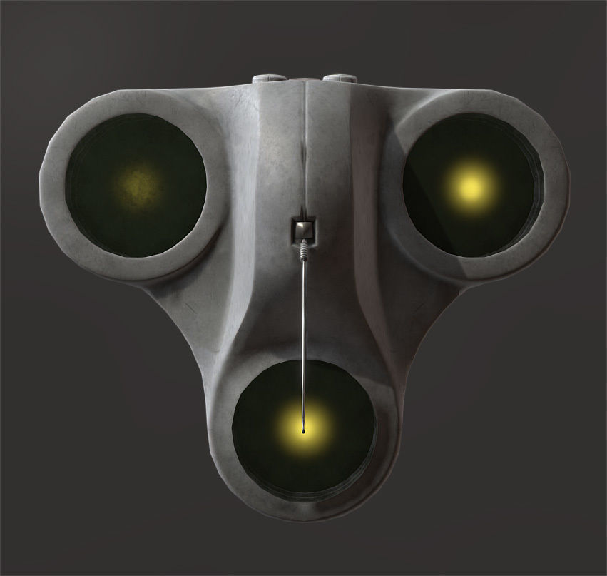 Carry-E flying robot with house Low-poly 3D model_5