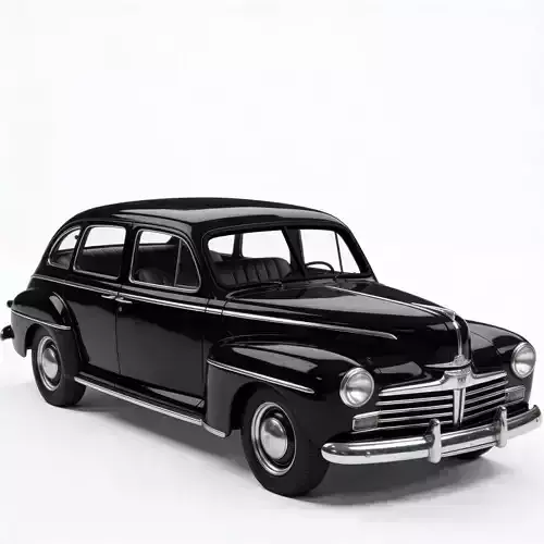 WWII Military Staff Car 3D Model