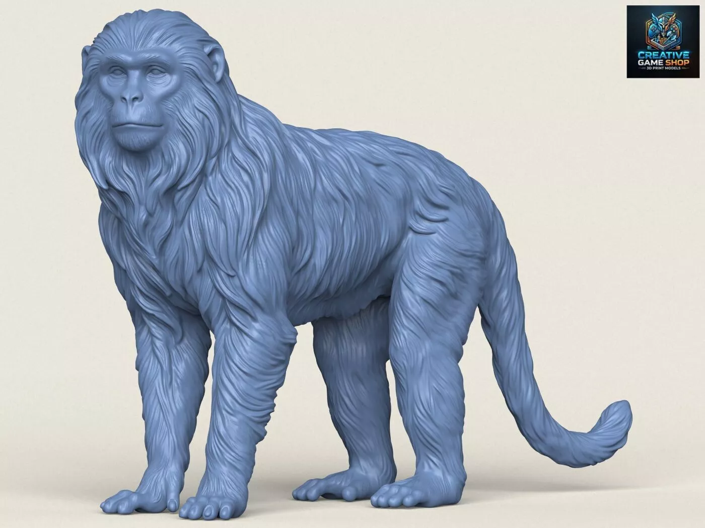 Himalayan Snow Monkey 3D print model