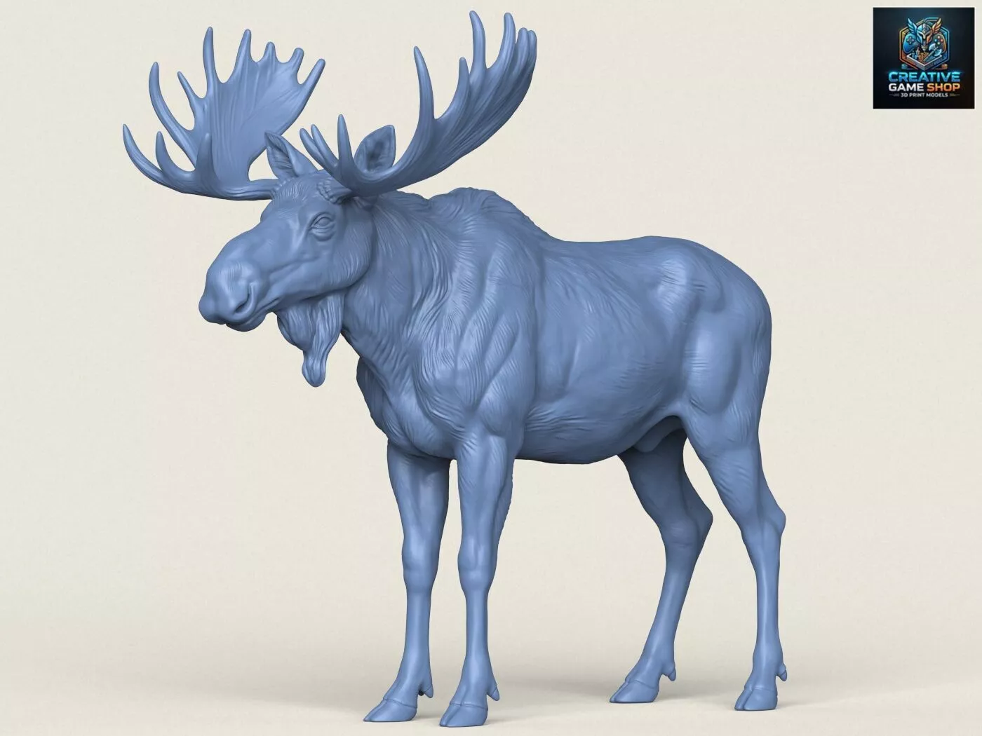 Wild Moose Deer 3D print model