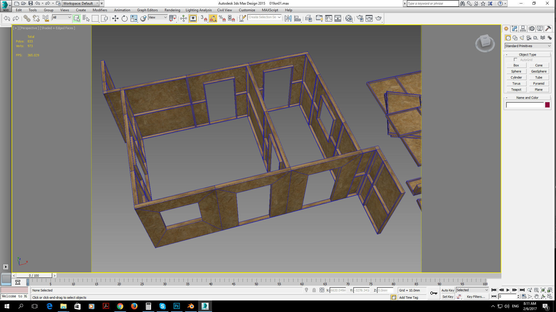 modular construction site and wall partitions Low-poly 3D model_6