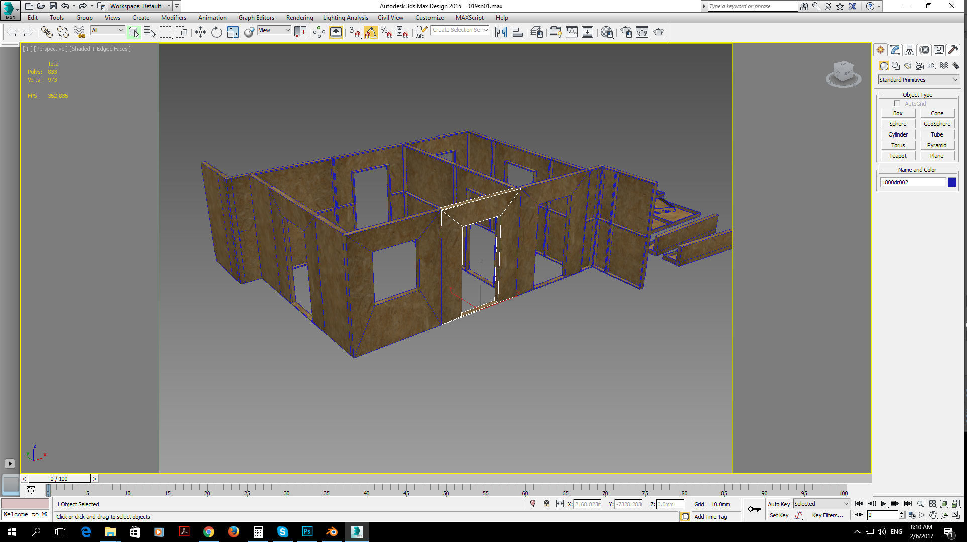 modular construction site and wall partitions Low-poly 3D model_3