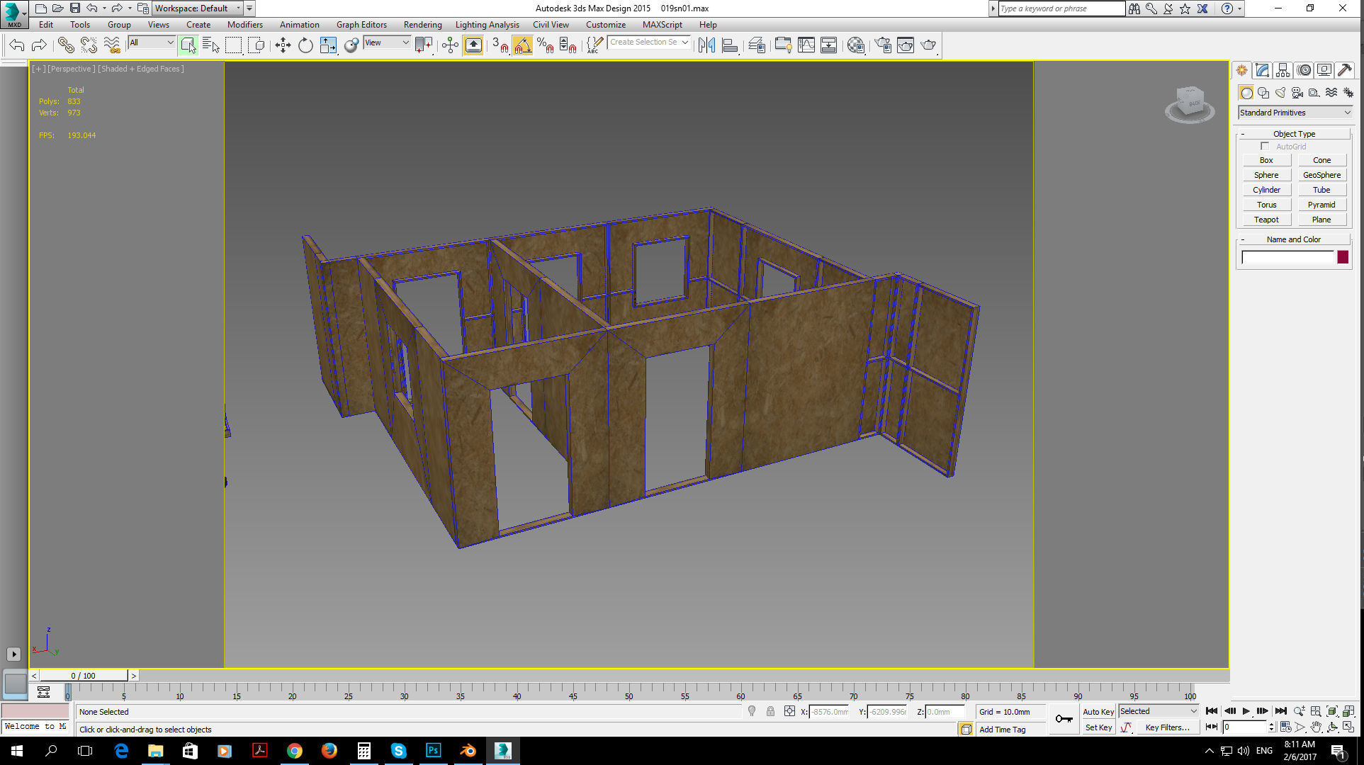 modular construction site and wall partitions Low-poly 3D model_7