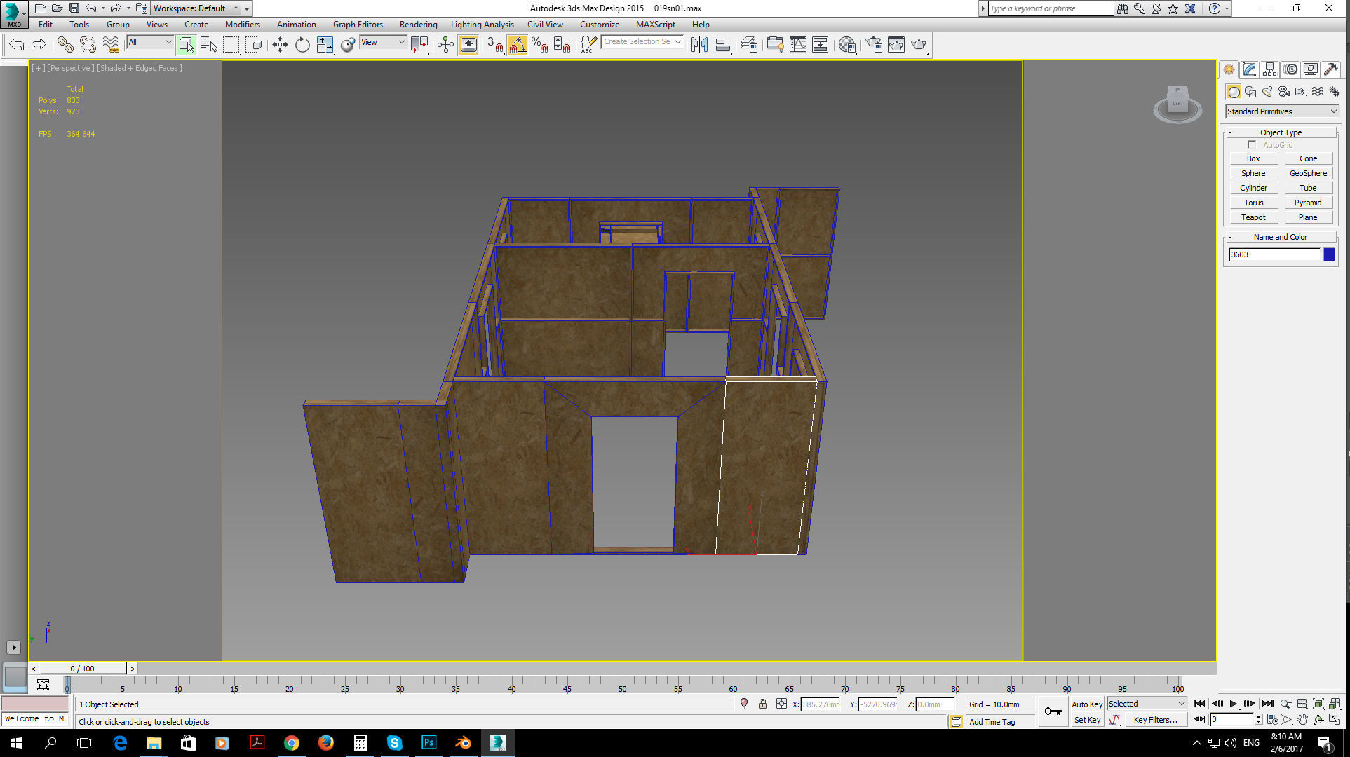 modular construction site and wall partitions Low-poly 3D model_4