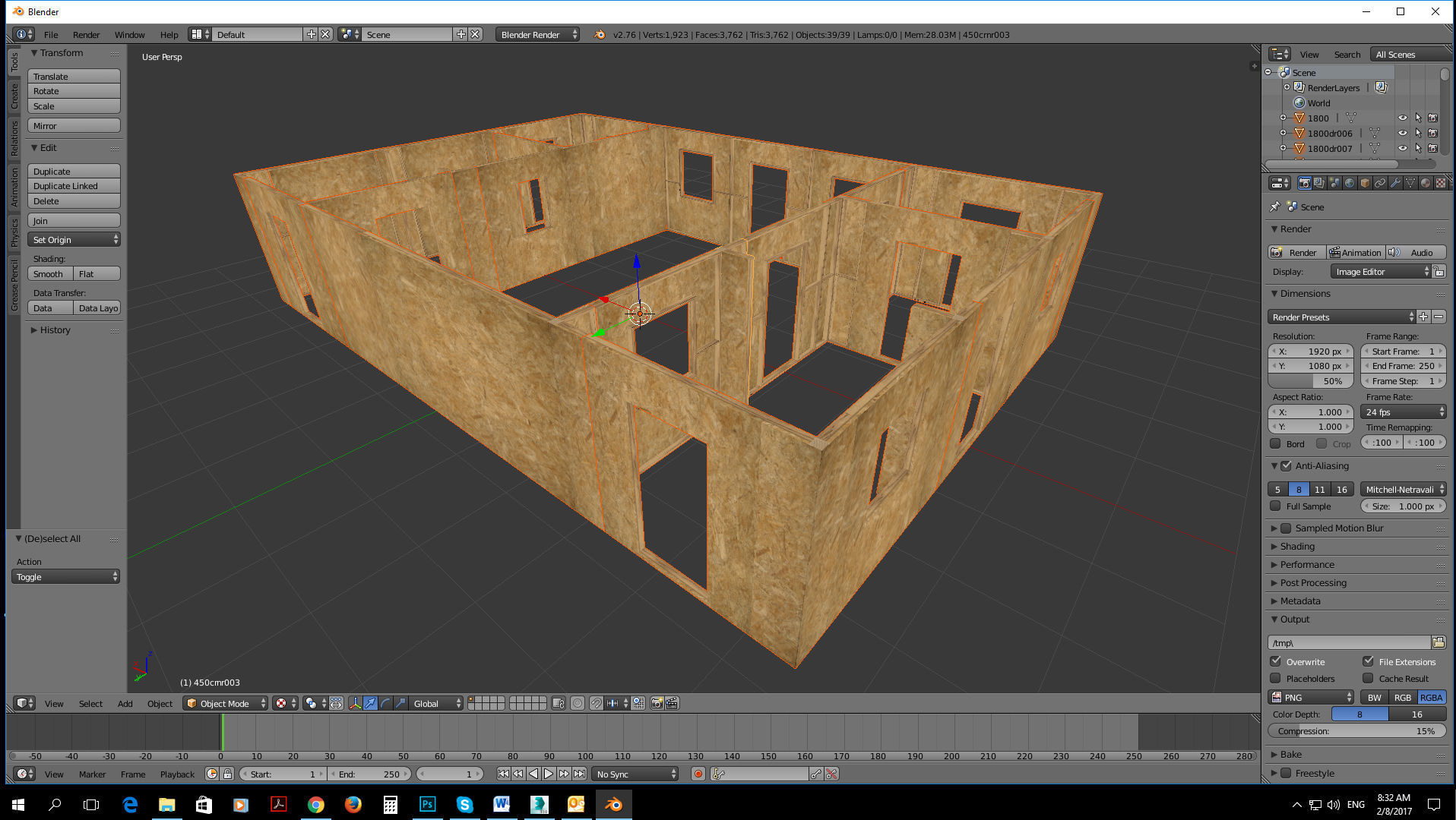 low poly construction site level with modular assets Low-poly 3D model_6