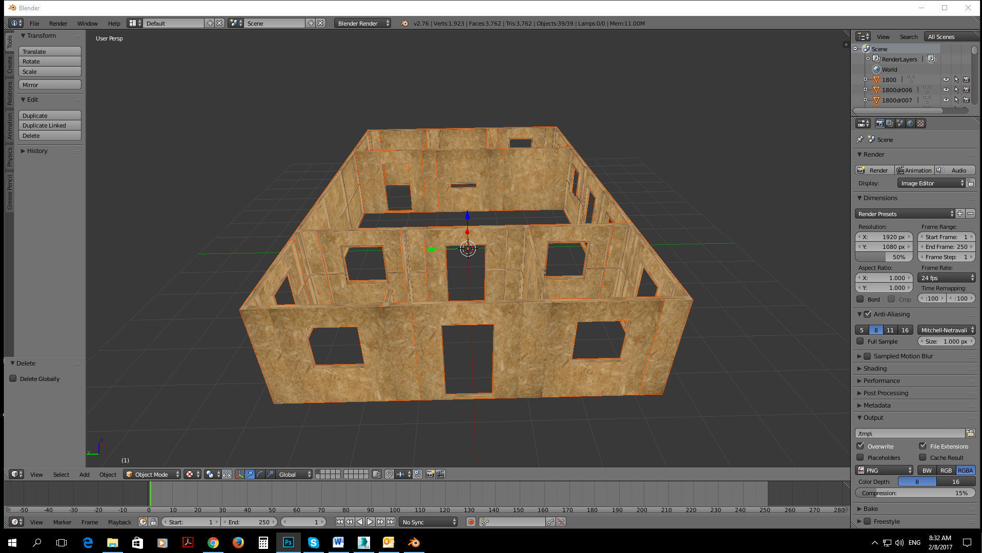 low poly construction site level with modular assets Low-poly 3D model_5