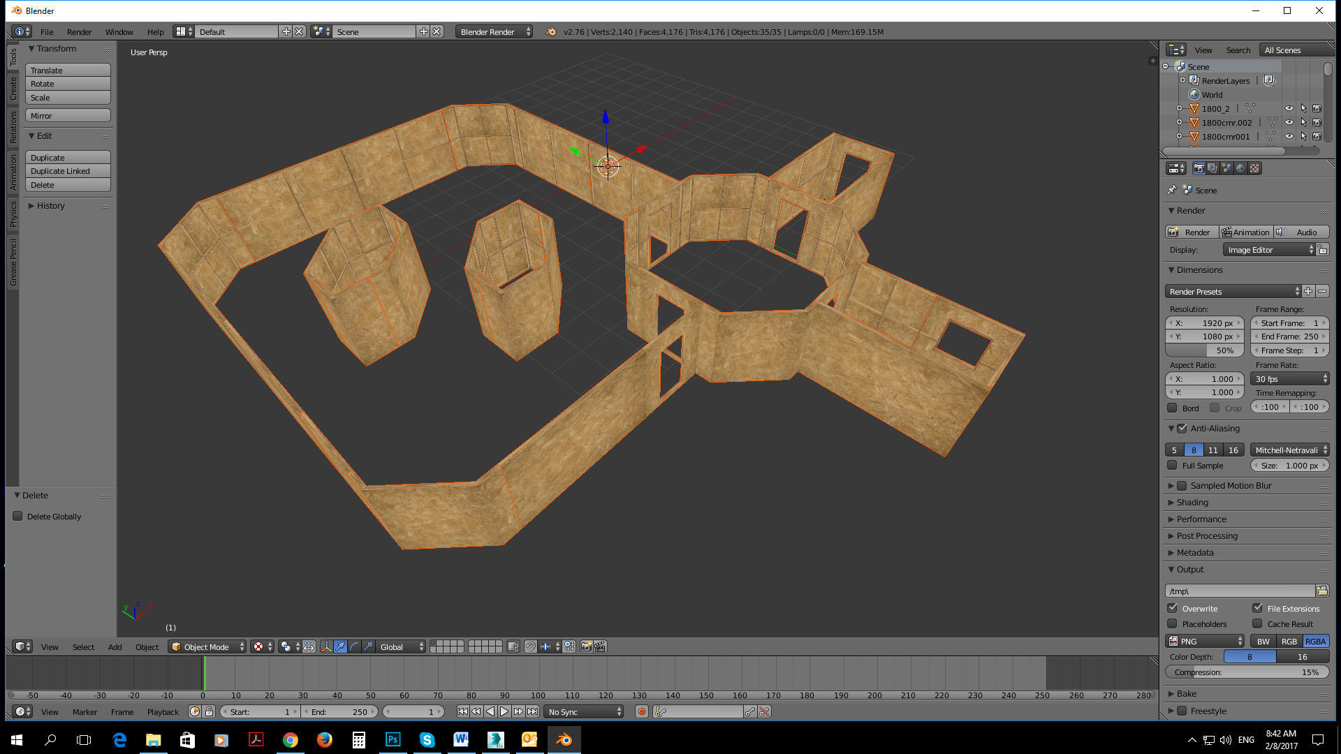 modular assets construction site level Low-poly 3D model_6