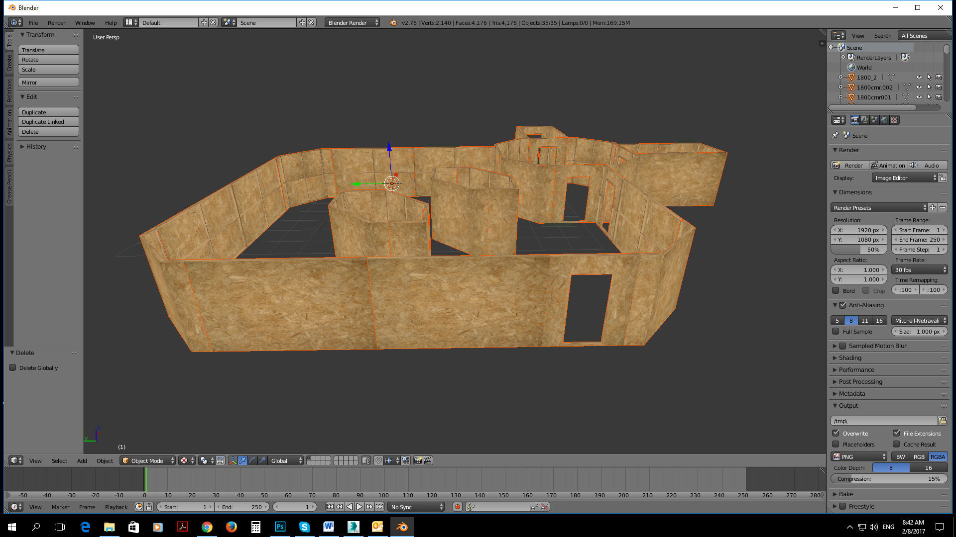 modular assets construction site level Low-poly 3D model_3