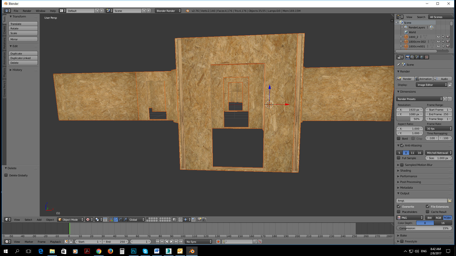 modular assets construction site level Low-poly 3D model_7