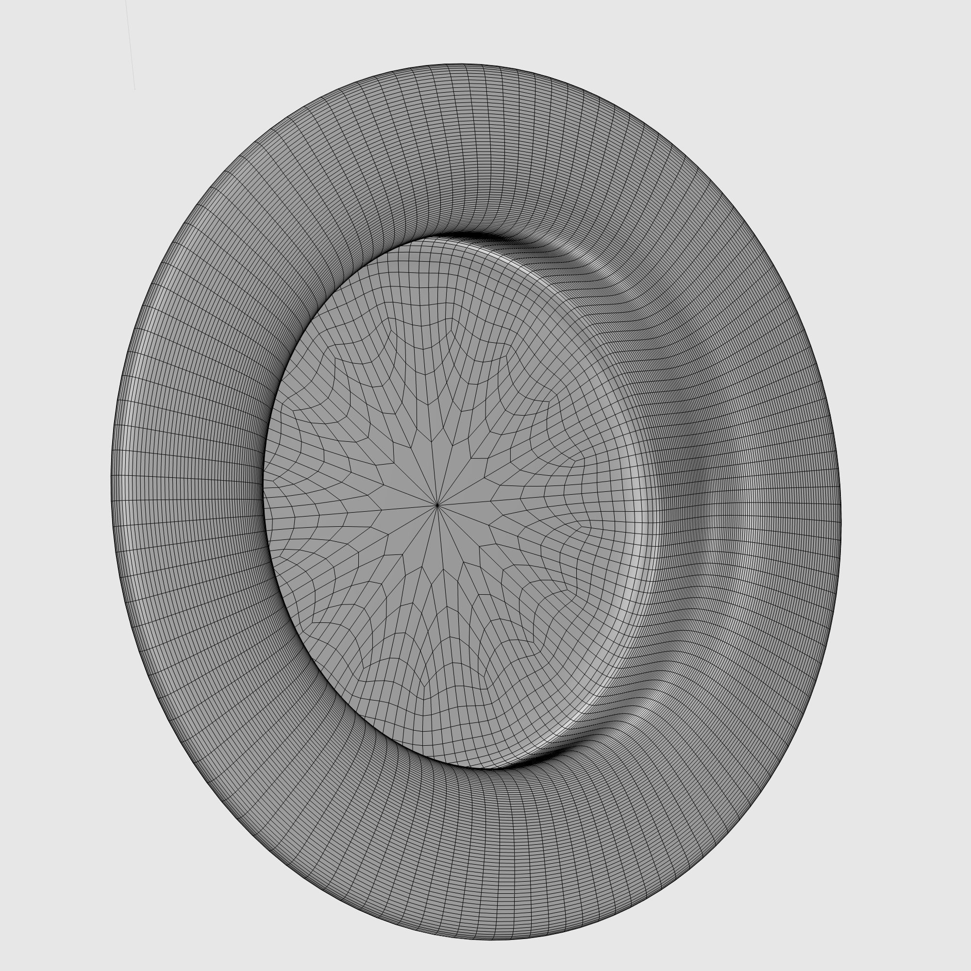 short hat Low-poly 3D model_8