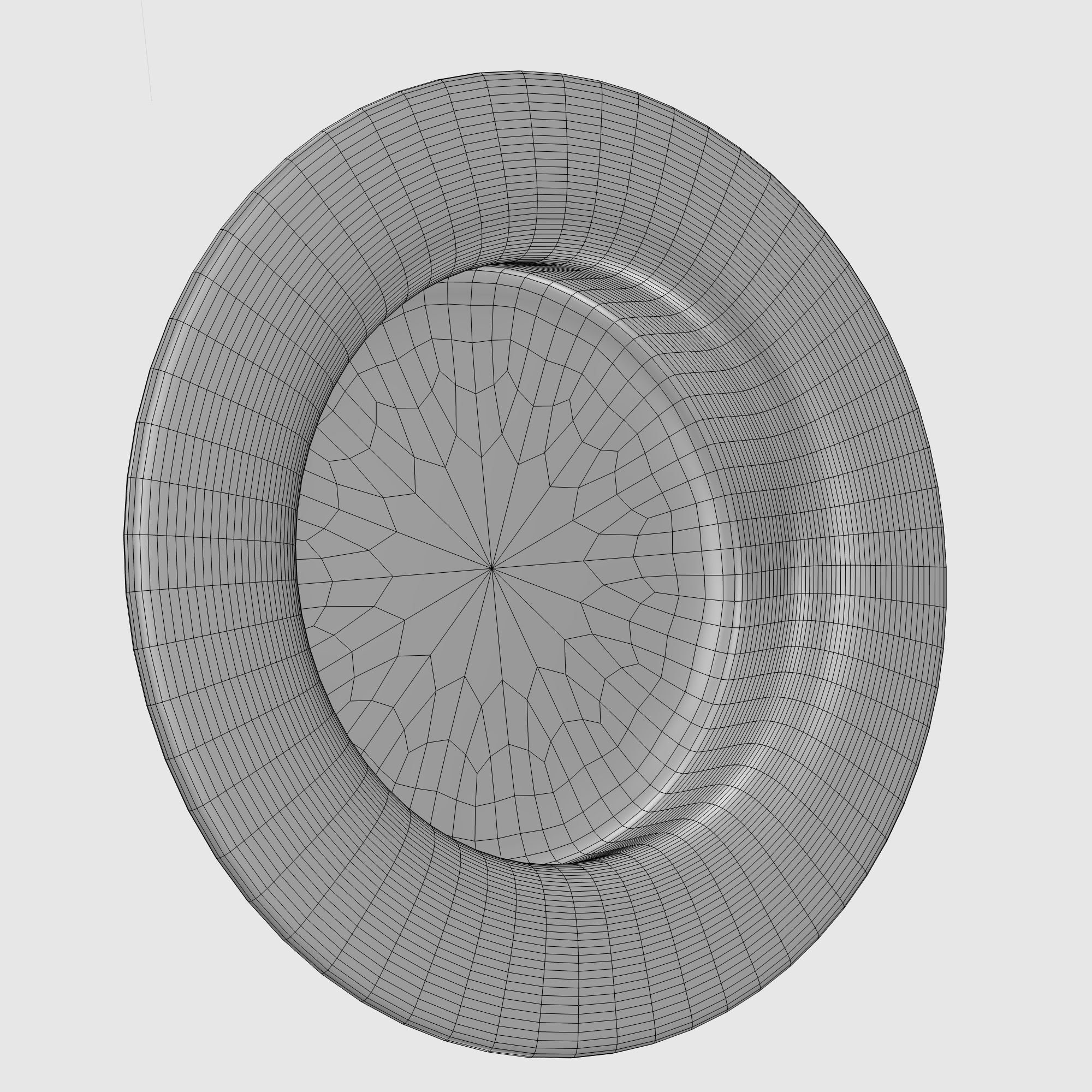 short hat Low-poly 3D model_7