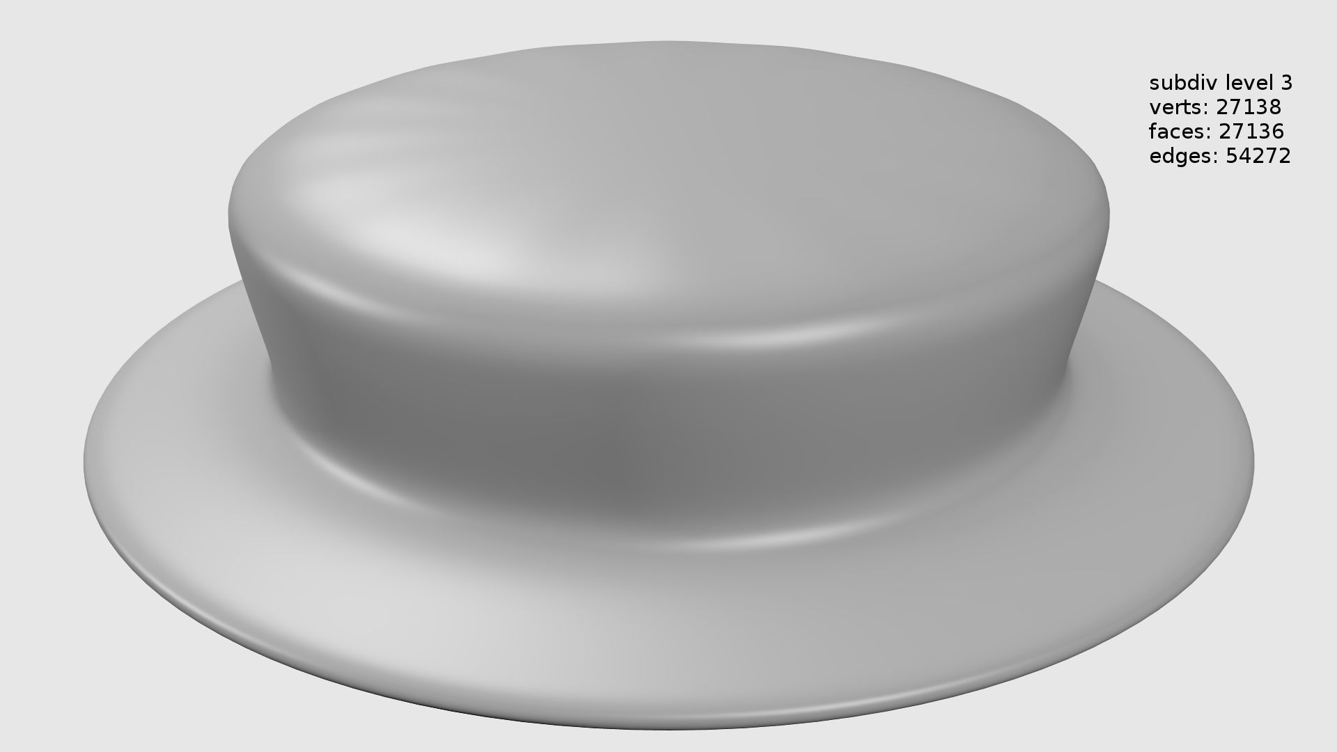 short hat Low-poly 3D model_13