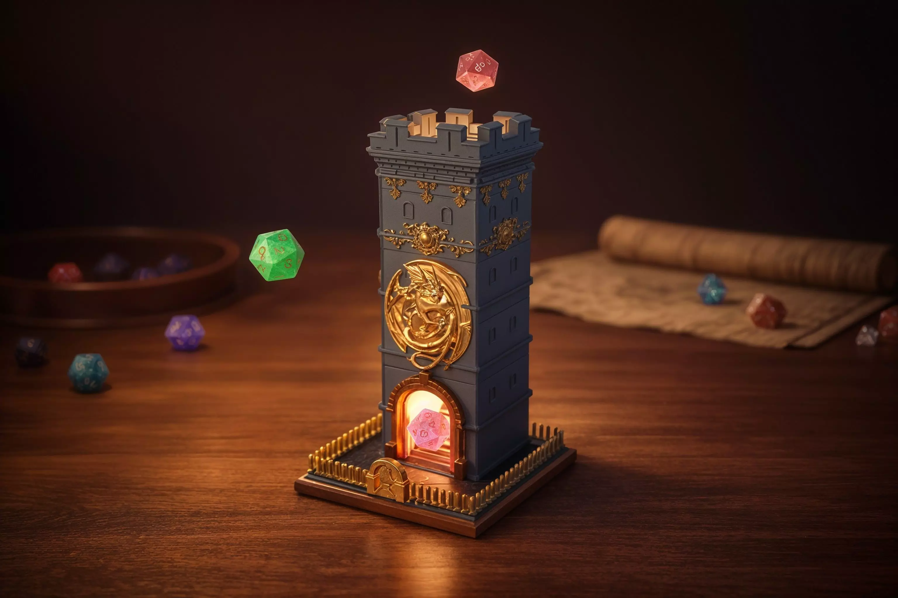 Dragon Square Castle 3D print model