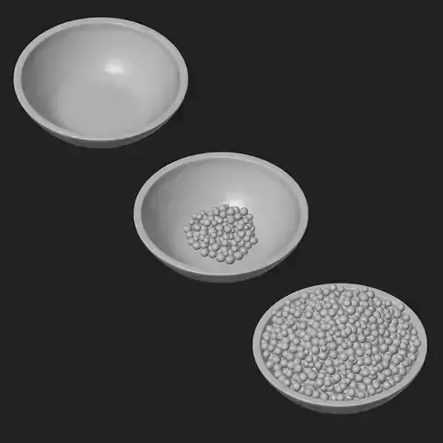 Serving Peas Set  3D print model 4