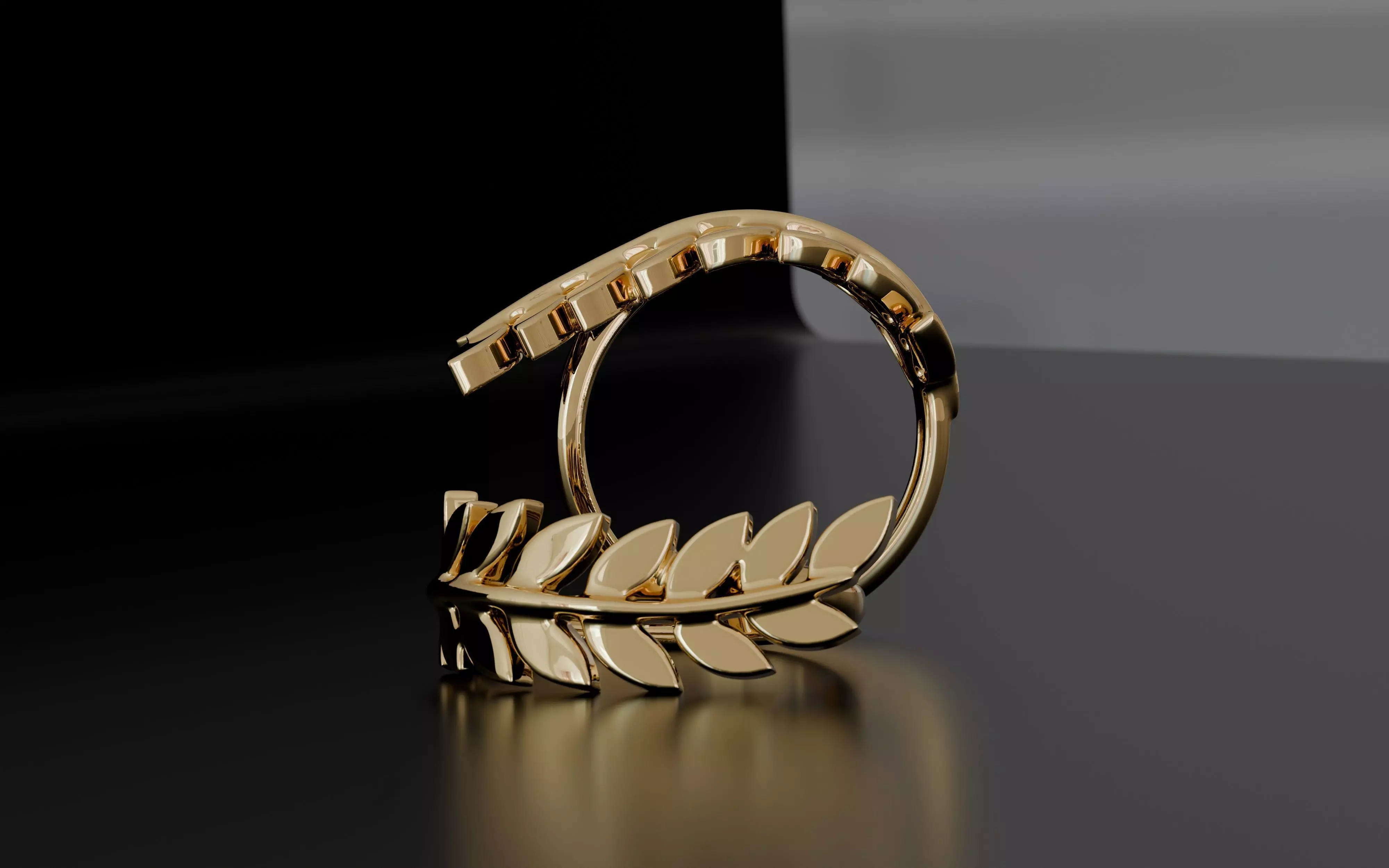 Nexamo Labs - Gold Ring 3D Model Clean Topology Jewelry Asset 06 3D print model