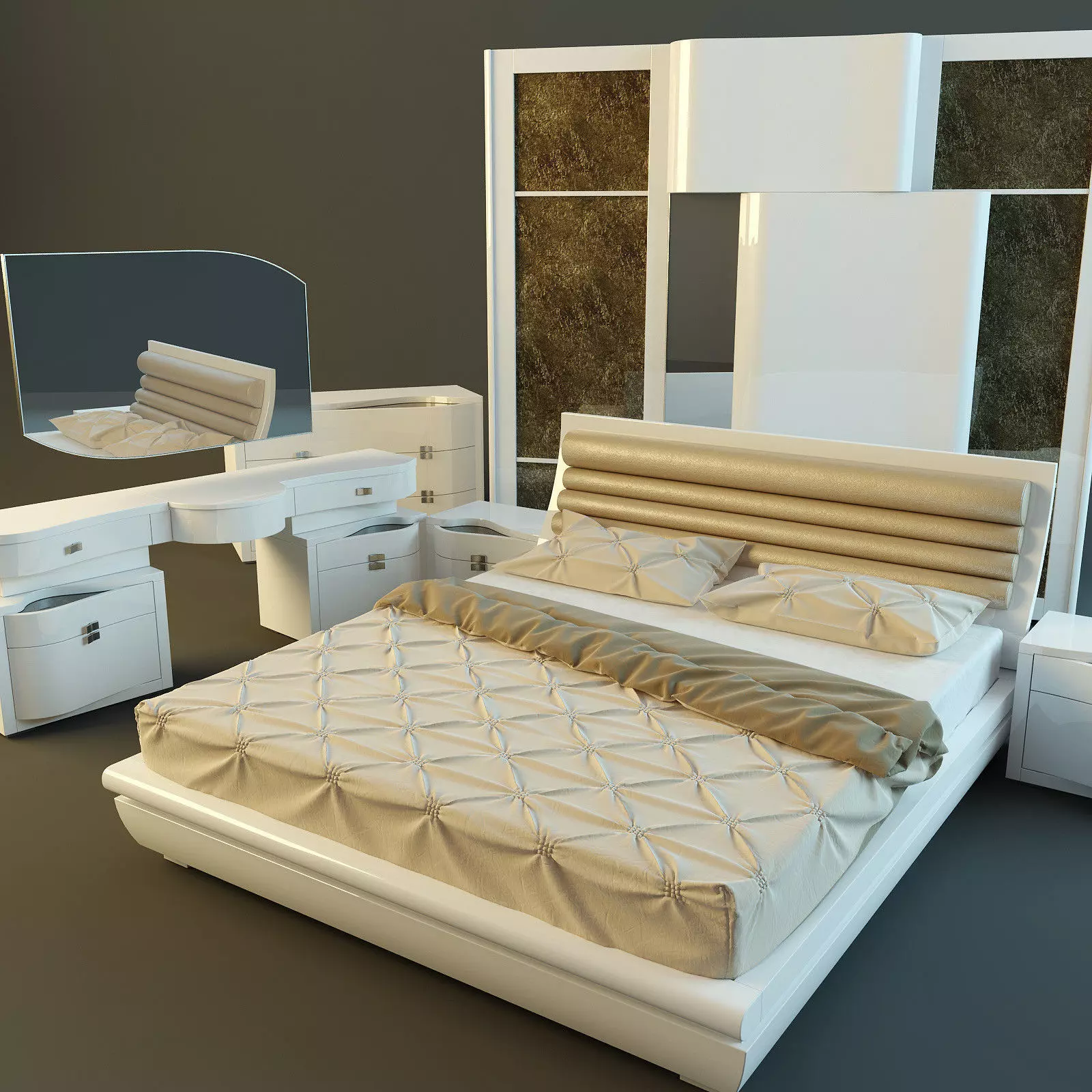 Bedroom Rubino from Treci 3D model
