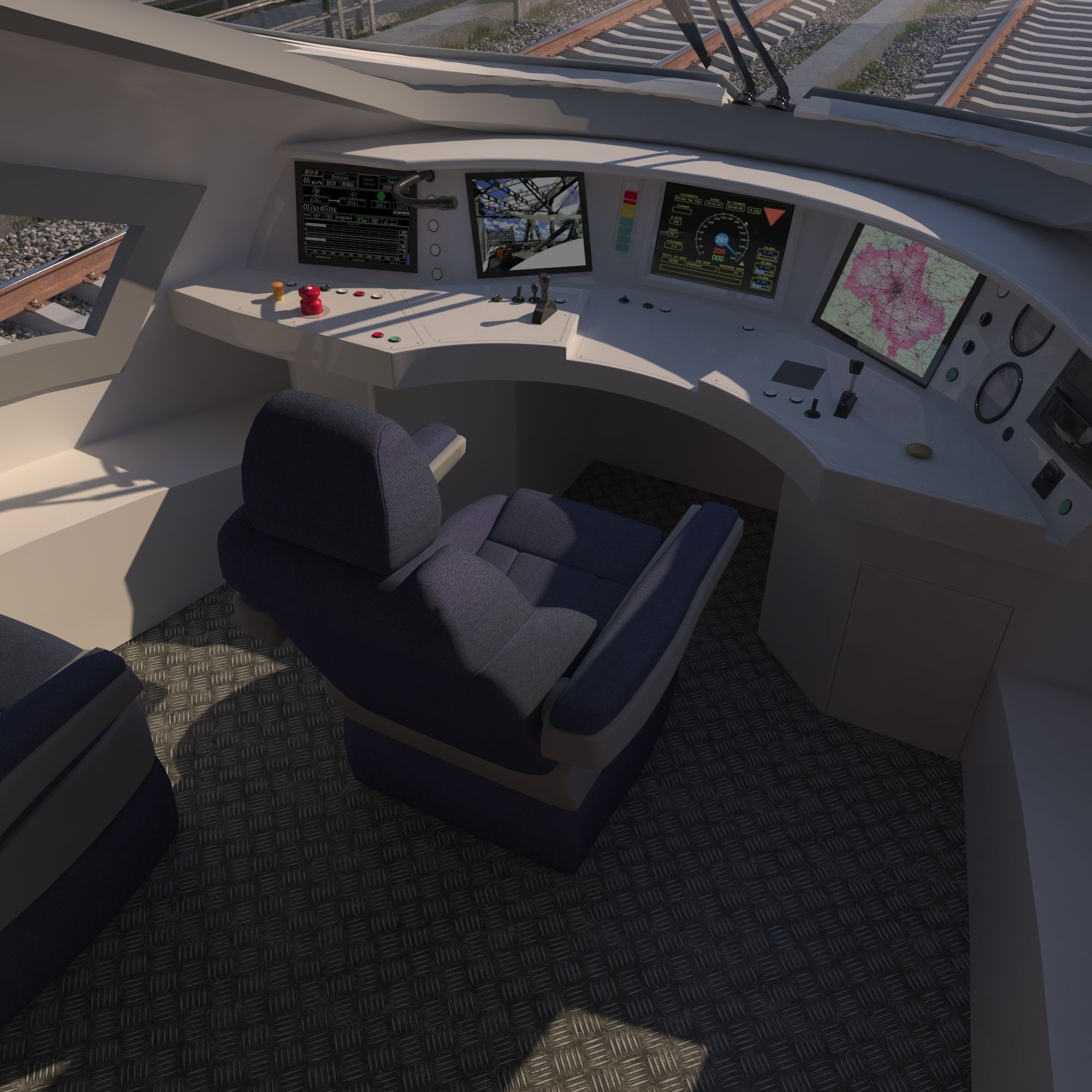 Hi-speed Electric Train Siemens Velaro CRH China 3D model_3