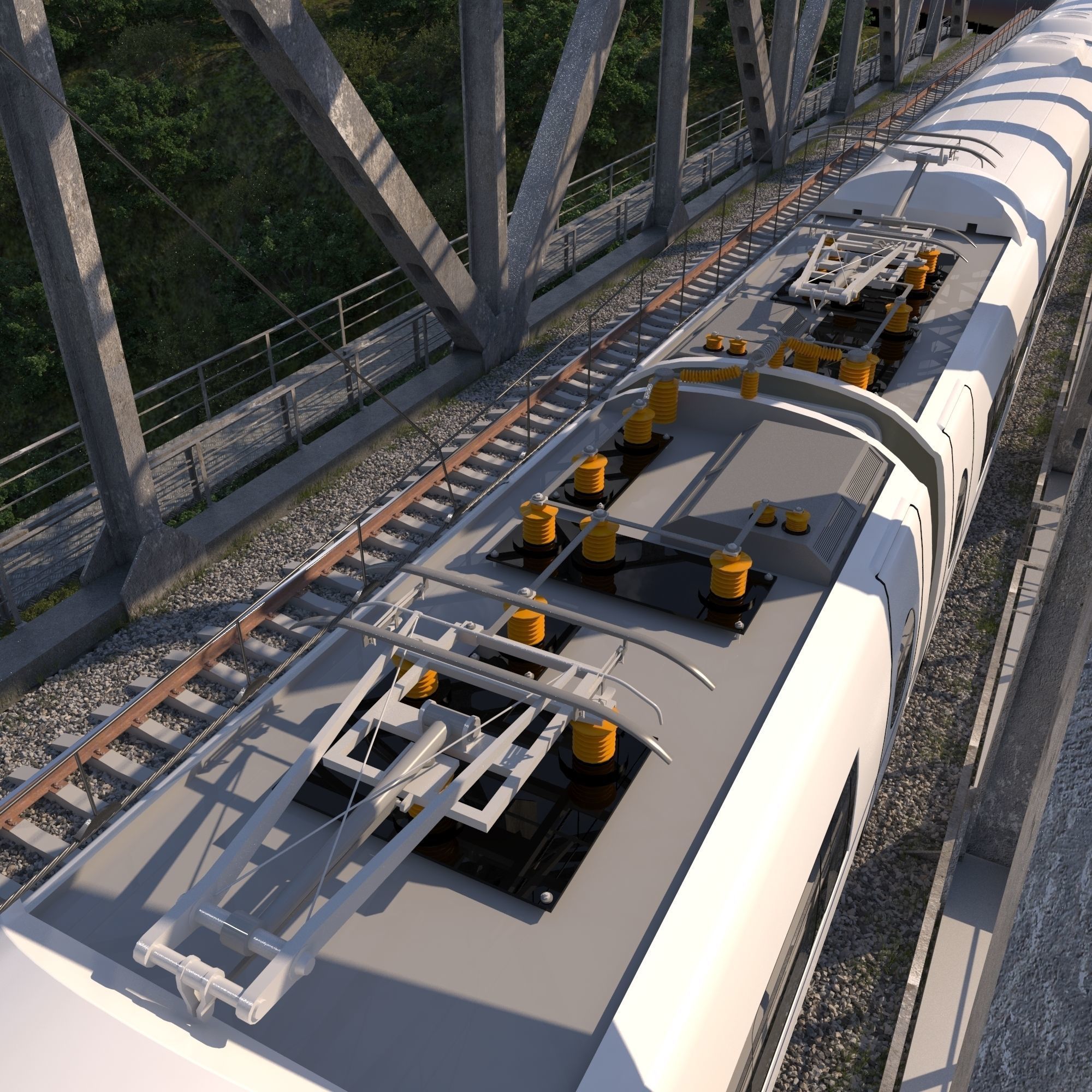 Hi-speed Electric Train Siemens Velaro CRH China 3D model_6