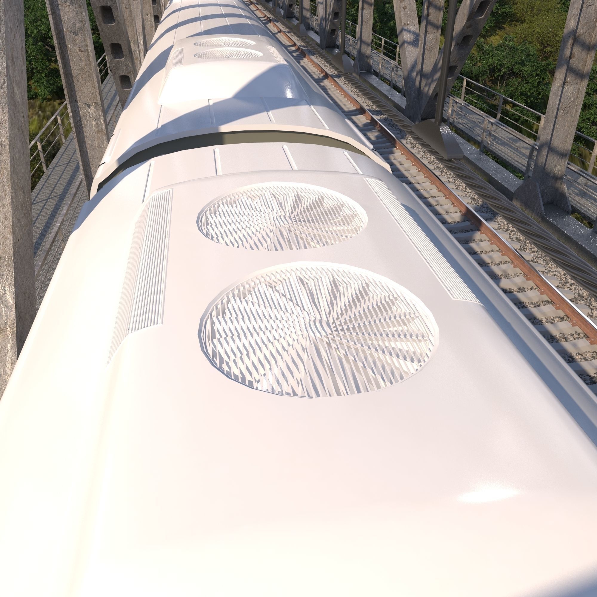 Hi-speed Electric Train Siemens Velaro CRH China 3D model_1