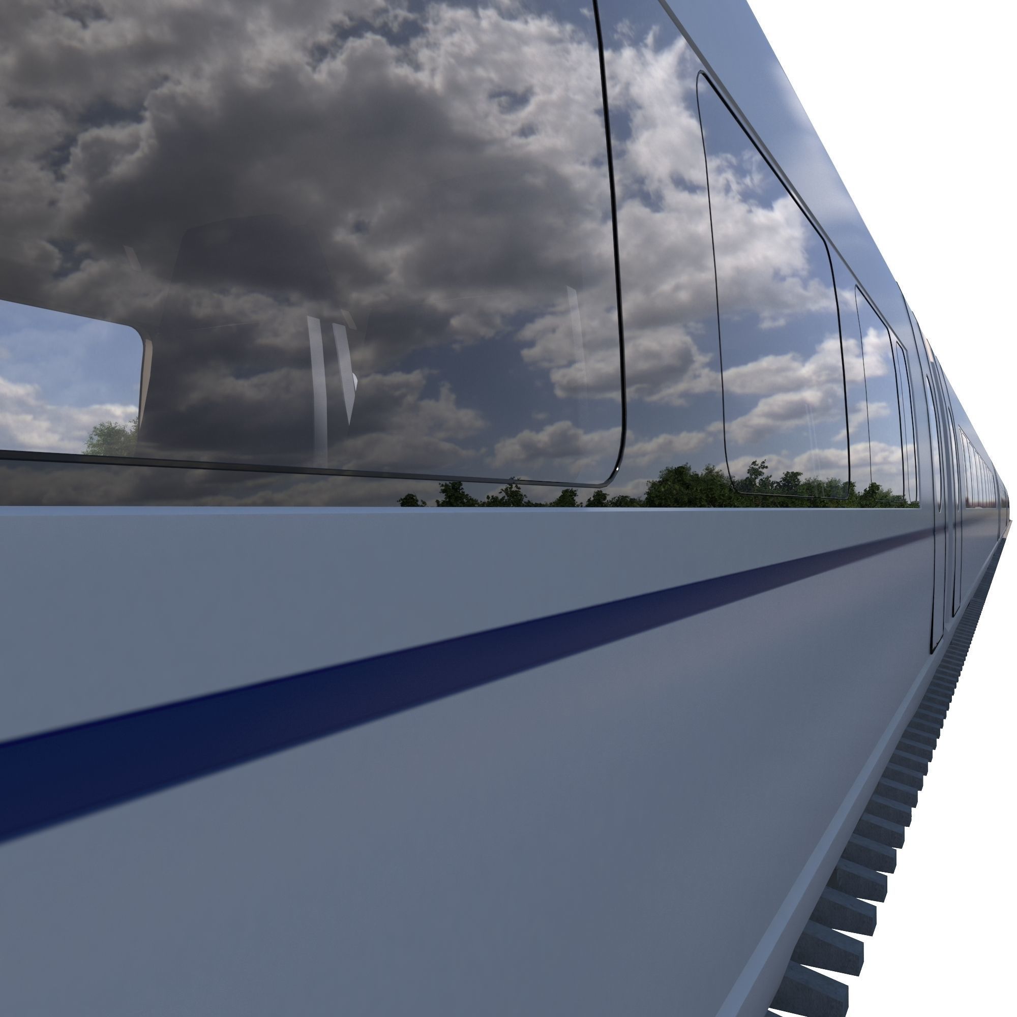 Hi-speed Electric Train Siemens Velaro CRH China 3D model_16