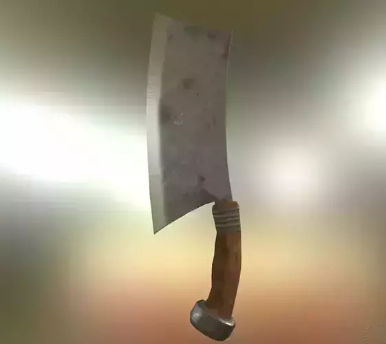 Iron Cleaver - Game Ready PBR Tool  Weapon Prop
