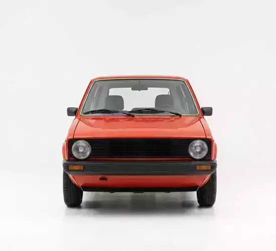 Volkswagen Golf Mk1 Low-poly 3D model 2