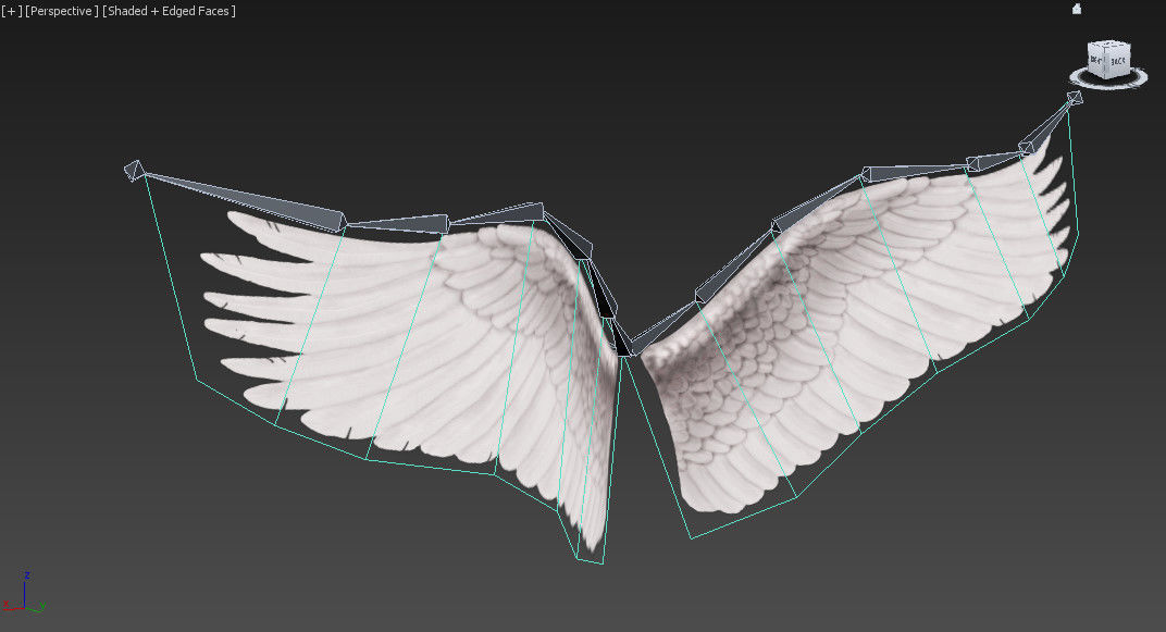 Angel Wings Type 3 Free low-poly 3D model_5