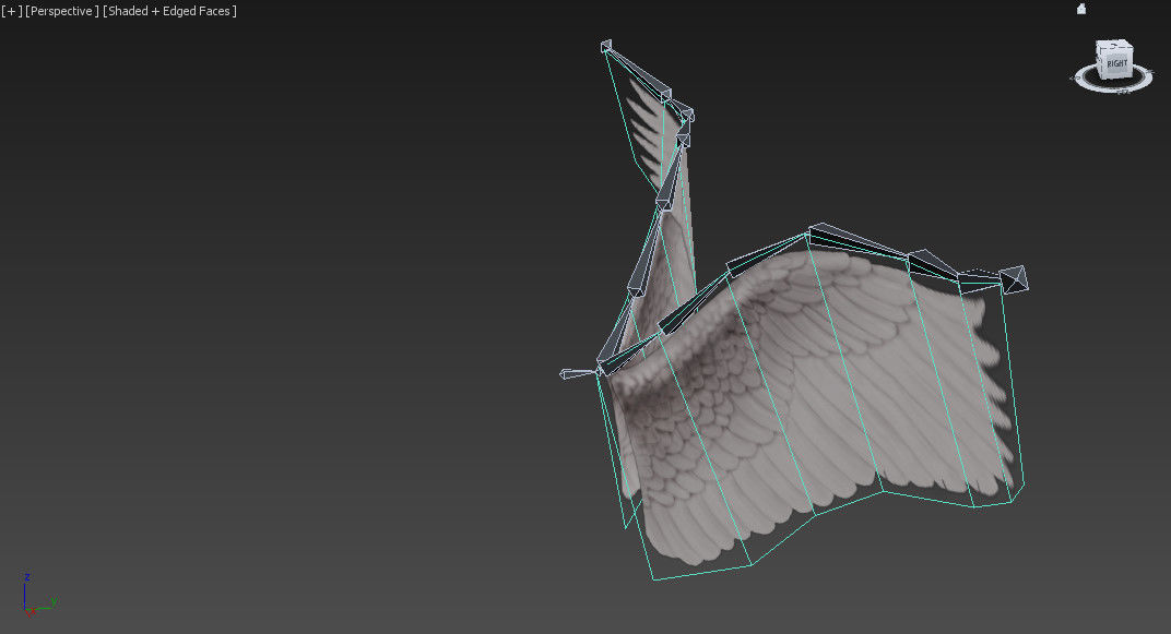 Angel Wings Type 3 Free low-poly 3D model_4