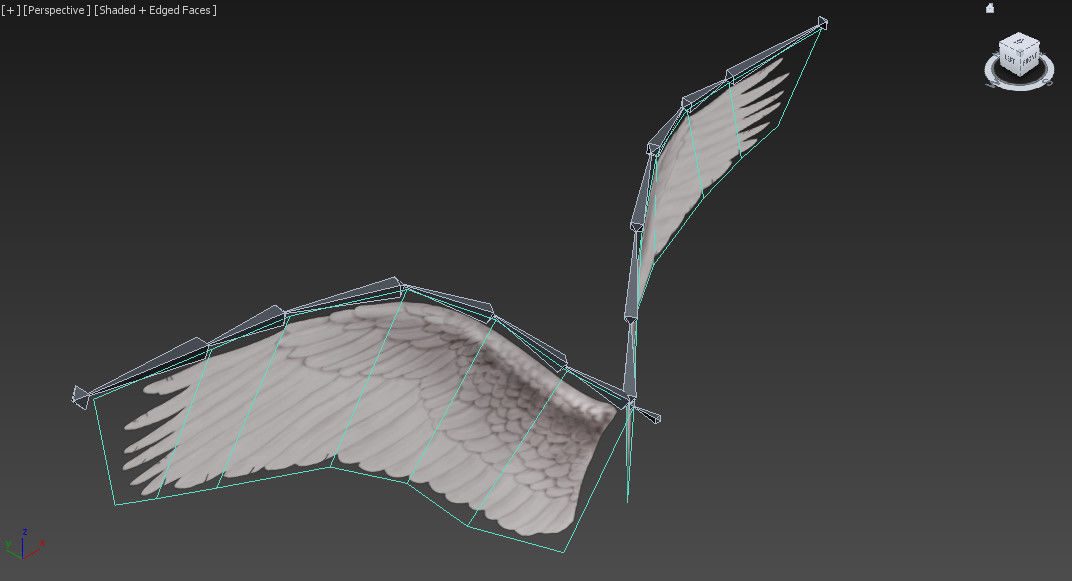Angel Wings Type 3 Free low-poly 3D model_3