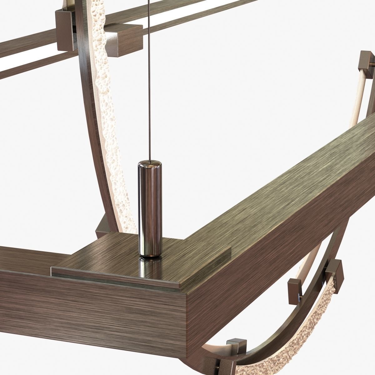 Hubbardton forge Theta LED Pendant 3D model_6