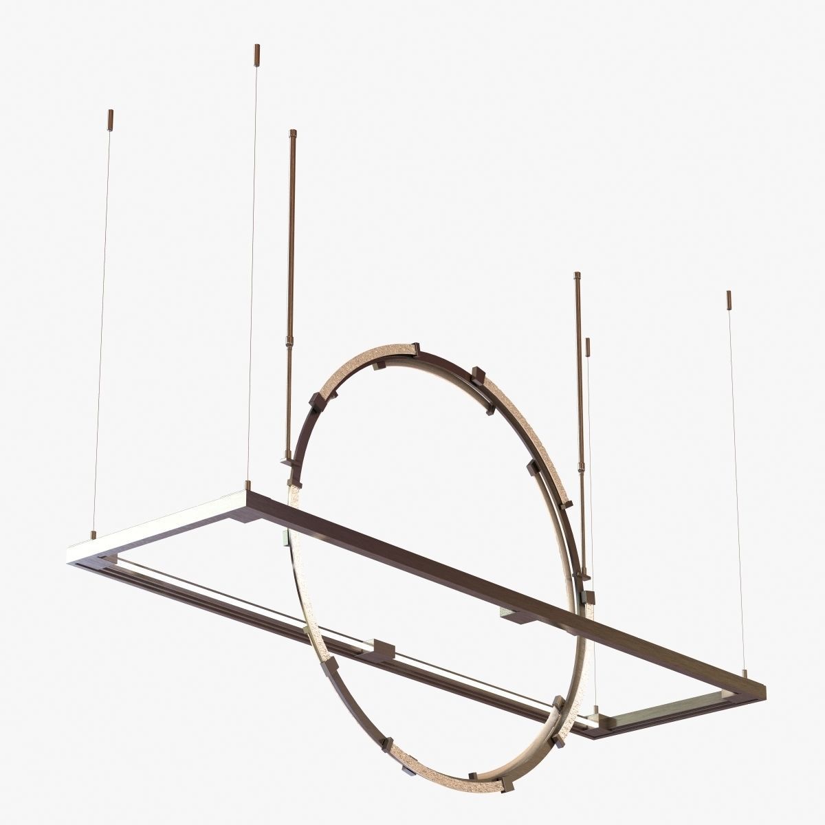 Hubbardton forge Theta LED Pendant 3D model_2