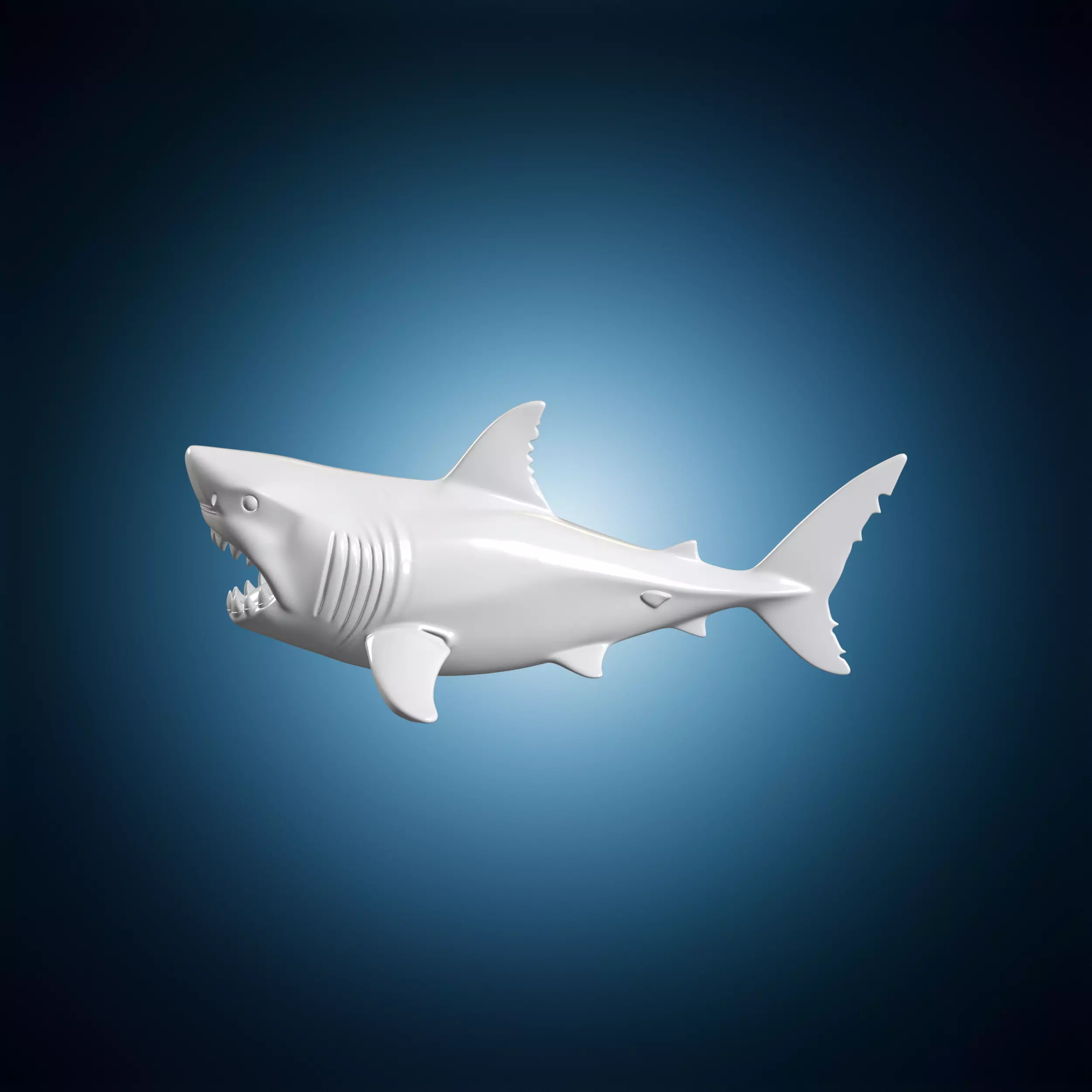 Great Shark Figurine 3D Print Model 3D print model