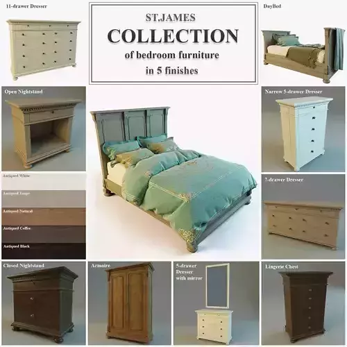 STJames Collection of bedroom furniture
