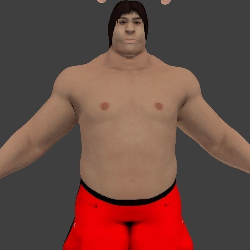 beach crownd extras for far shots 3D model_52