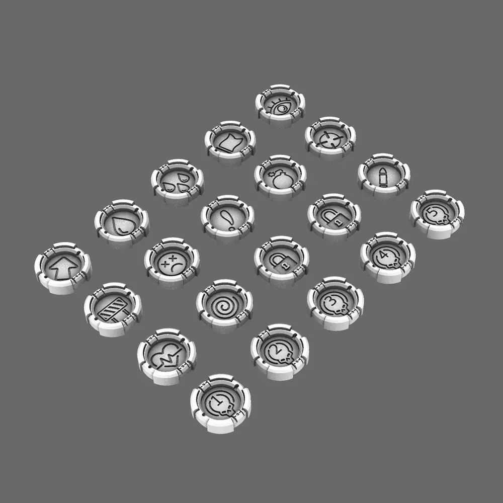 Deathbots OPR-GDF Tokens 3D print model
