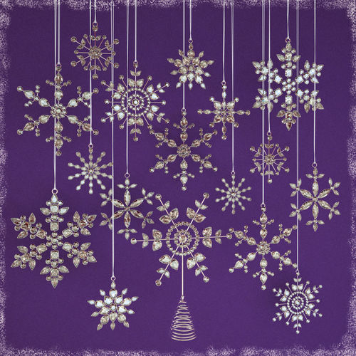 Glass Snowflakes 3D model