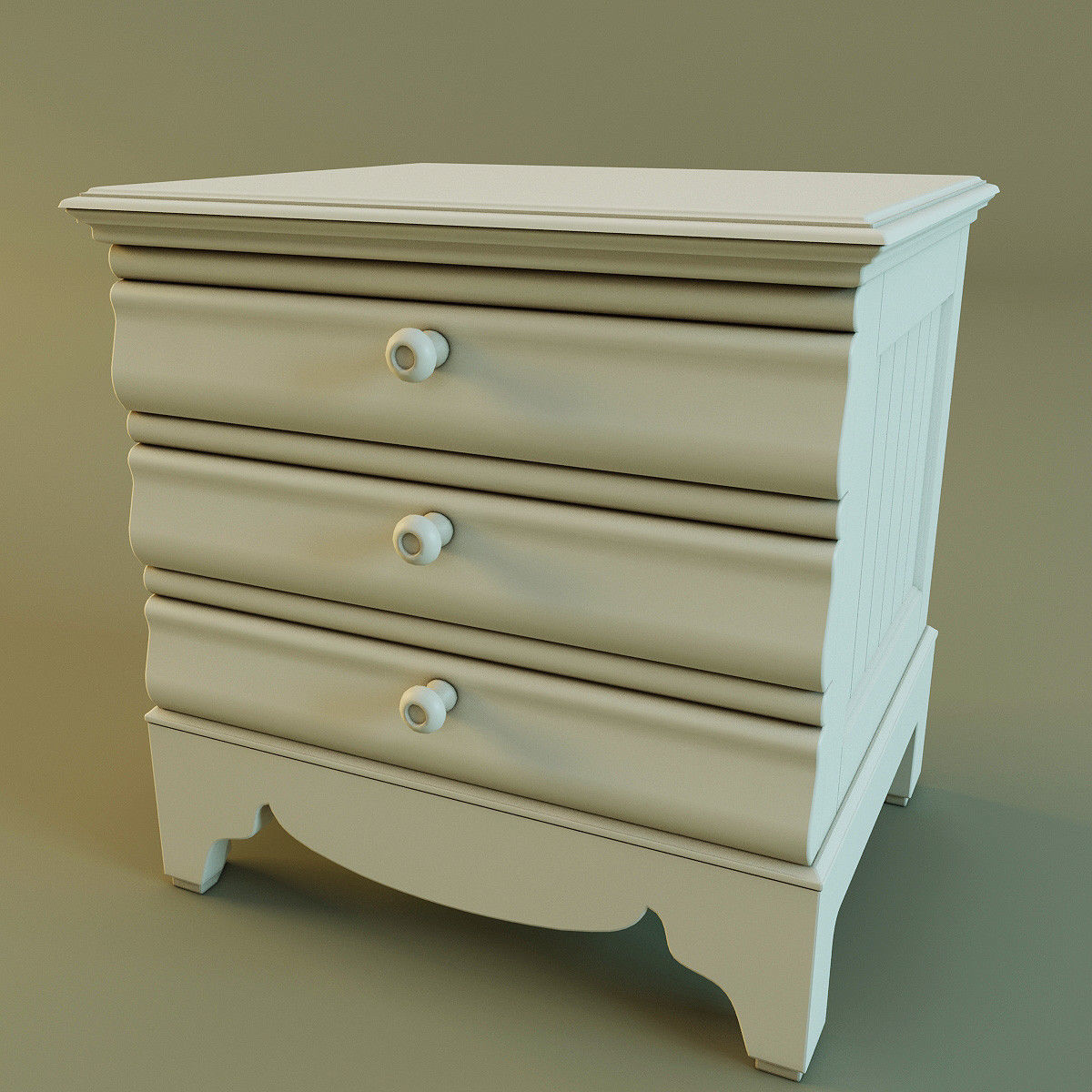 Nightstand with lamp 3D model_6