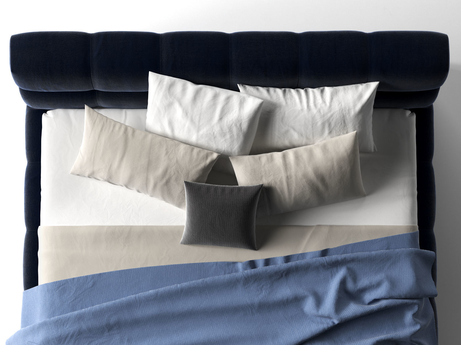 Tufty Bed 3D model_2