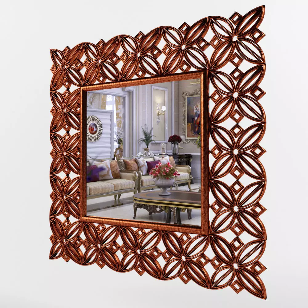 mirror decorative wall mirrors for living room 3D model_0