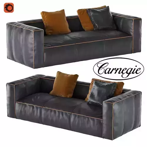 Nolita Leather Sofa 3D model
