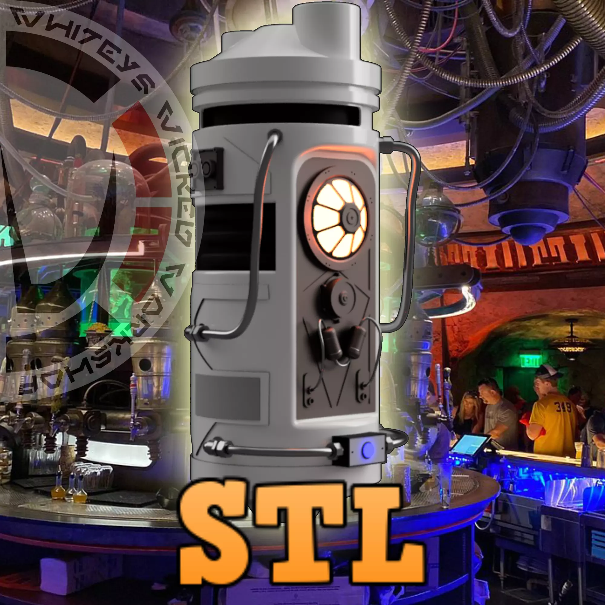 Galaxys Edge Cantina Center Piece Prop 3D Print STL File 3D print model