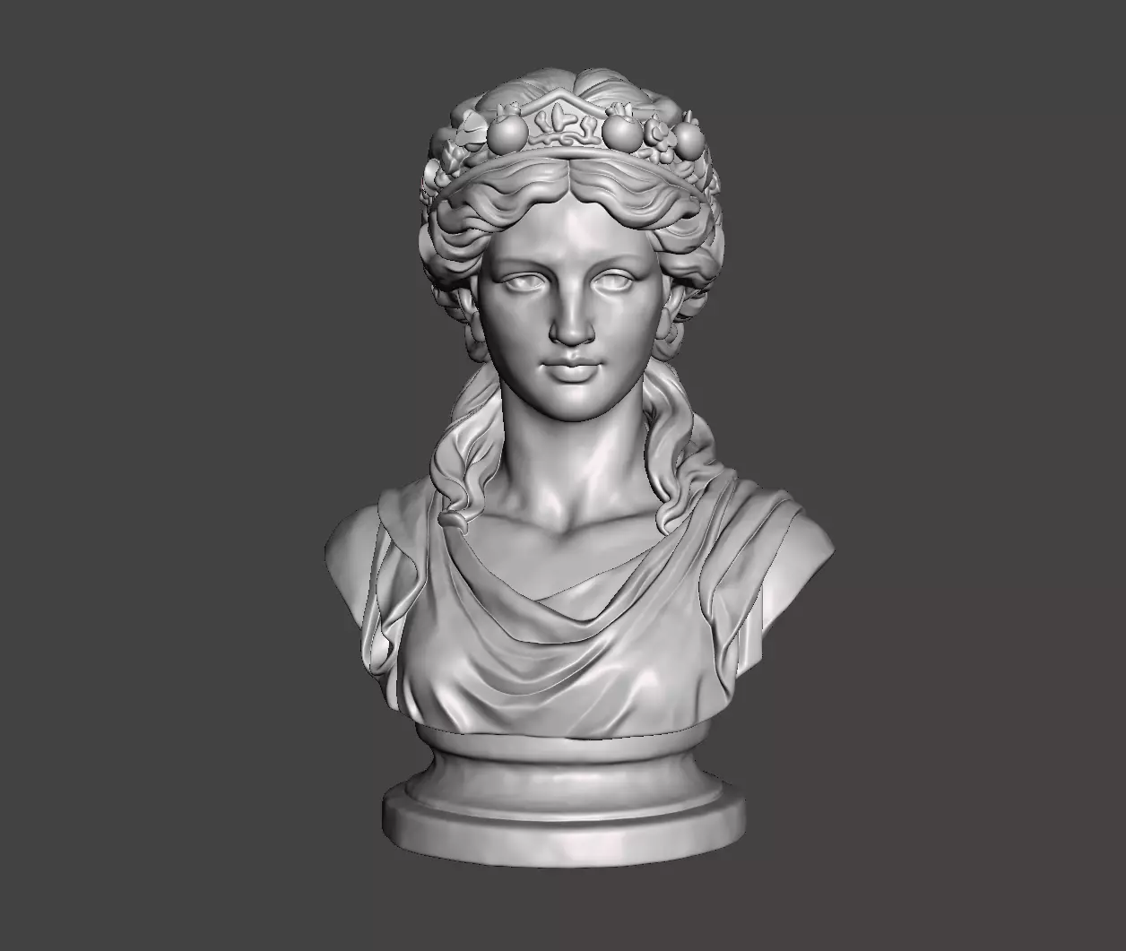 Persephone Bust Greek Goddess Sculpture Mythology 3D print model