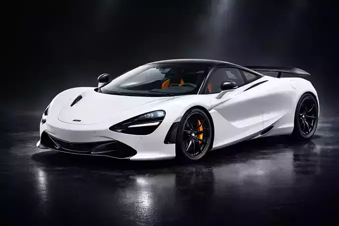 McLaren Inspired White Sports Car Model