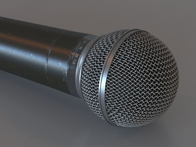 Microphone 3D model