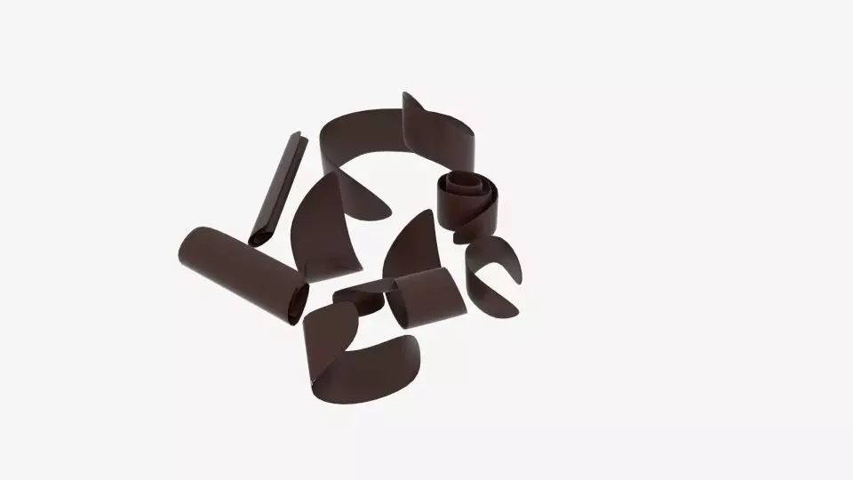 Chocolate Shave 3D model_0