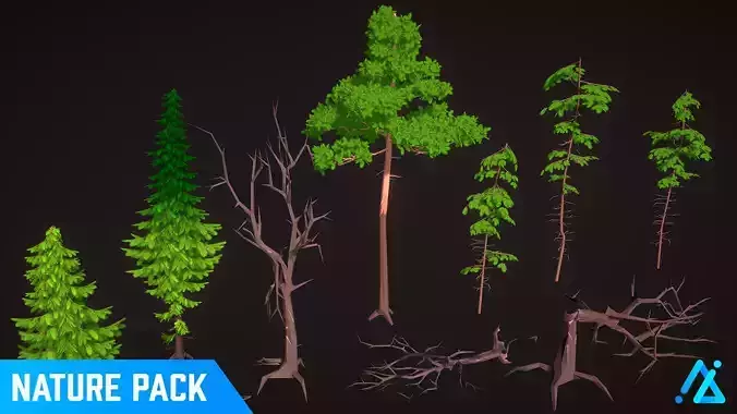POLY - Nature Pack Low-poly 3D model 2