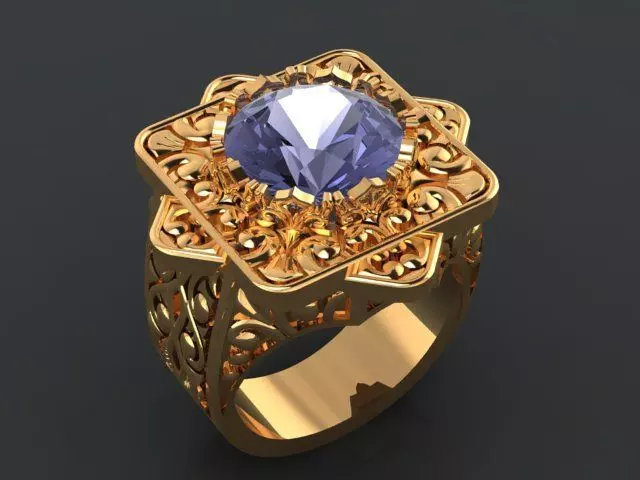 wedding ring 3D print model